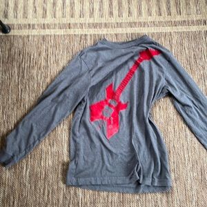 Old navy guitar long sleeve shirt, size small